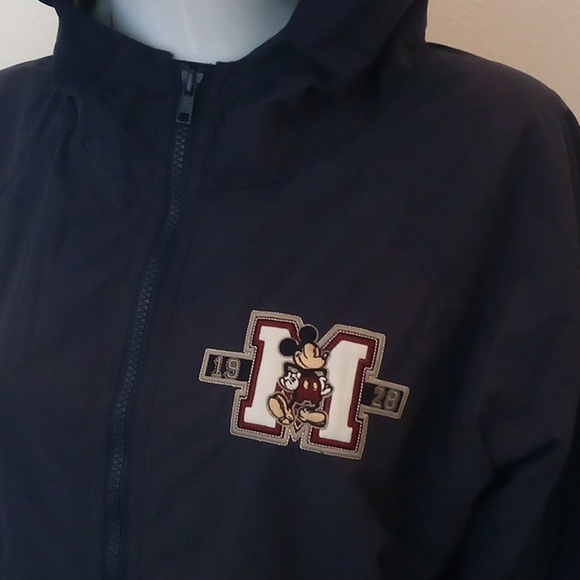 Disneyland Resorts Embroidered, Mickey Mouse Jacket w/Hoodie & Sweatshirt Lining - Picture 8 of 16